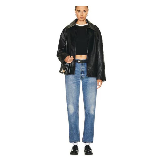 Re/Done Denim - Re/Done Levi’s Indigo Ass Rip 70s Straight Leg Jeans Size 26